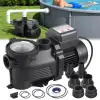 Vevor medenceszivattyú 400 W, szűrőszivattyú, max. 11 100 l/óra áramlási sebesség, egyfokozatú medenceszivattyú, 3450 fordulat/perc, max. 10 m szállítómagasság, 24 órás időzítővel és szűrőkosárral