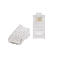 Vez RJ45 Cat5e csatlakozó UTP patch kábelre, 100db/csomag kábel és adapter