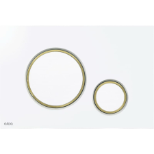  Vezérlőgomb Alca fehér / arany M775 szaniter