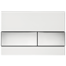  Vezérlőgomb Tece Square üveg fehér színben fényes felülettel 9.240.802 szaniter