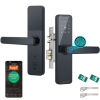  Vezeték nélküli Smart Lock, Yala Tuya alkalmazással, VisionHub®, távirányító, WiFi, 5 hozzáférési mód, PIN kód, ujjlenyomat, 2 kulcs, 2 kártya, zár tartozék