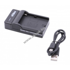 VHBW Helyettesítő micro USB-akkutöltő Sony típus NP-FM50, FM500H, F550 - Kiárusítás! digitális fényképező akkumulátor