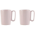 VIALLI DESIGN , kerámia, 250 ml, 2 darab, rózsaszín _ FUORI 30008