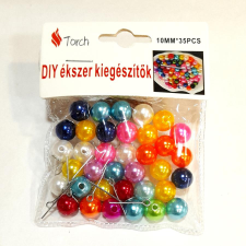 Viaszgyöngy, vegyes szinek, 35 db/cs., mérete: 1 cm dekorációs kellék