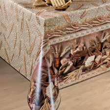  Viaszos vászon méterben 140cm széles búza kenyeres barna lakástextília