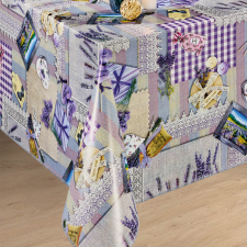  Viaszos vászon méterben 140cm széles kockás levendula lila lakástextília