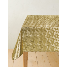  Viaszos vászon méterben 140cm széles Lux arany labirint lakástextília