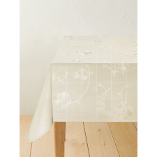  Viaszos vászon méterben 140cm széles Star négyzet virág krém lakástextília