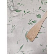  Viaszosvászon asztalterítő, zöld leveles (A44/10), 140cm széles lakástextília