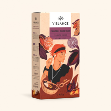 Viblance vegán, gluténmentes Peanut&amp;Cacao proteinkása 400g reform élelmiszer