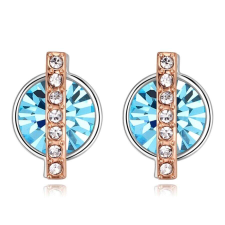  Vibrant hope - kék- Swarovski kristályos fülbevaló fülbevaló