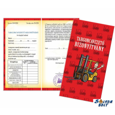  Vicces bizonyítvány, Targonca vezetői ajándéktárgy