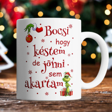 Vicces karácsonyi bögre - Bocsi hogy késtem bögrék, csészék