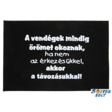 Vicces lábtörlő, A vendégek mindig örömet okoznak lakástextília
