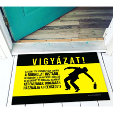 Vicces lábtörlő Vigyázat LA132 lakástextília