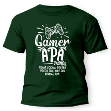  Vicces póló több színben, Gamer apa vagyok ajándéktárgy