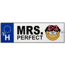 Vicces rendszámtábla, Mrs Perfect ajándéktárgy