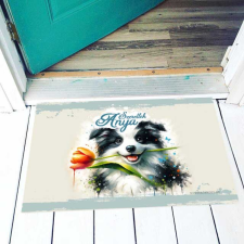  Vicces színes lábtörlő, anyák napja, Border Colie lakástextília