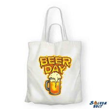 Vicces vászontáska, Beer Day ajándéktárgy