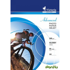 VICTORIA "Advanced" magasfényű fotópapír A4 240gr (50 lap) fotópapír