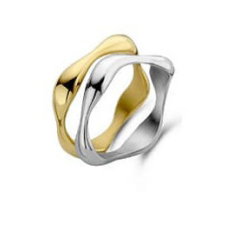 VICTORIA Arany, Ezüst színű 2-es gyűrű szett gyűrű