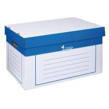 VICTORIA Archiváló konténer, 320x460x270 mm, karton, , kék-fehér irattároló szekrény