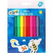 VICTORIA Cool by Victoria: Filctoll készlet - 12 színű filctoll, marker