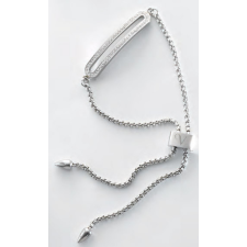  Victoria Ezüst színű fehér köves karkötő karkötő