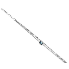 VICTORIA Ezüst színű köves karkötő karkötő