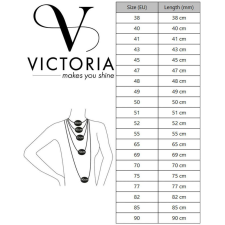 VICTORIA Ezüst színű nyaklánc 47cm nyaklánc