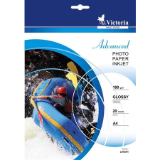 VICTORIA Fotópapír "Advanced" tintasugaras A4 180g 20db fényes (LVIG01) (LVIG01) fotópapír