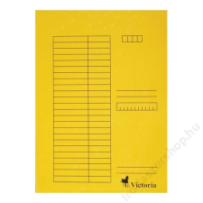 VICTORIA Gyorsfűző, karton, A4, VICTORIA, sárga (IDPGY02) lefűző