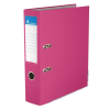 VICTORIA Iratrendező, 75 mm, A4, PP/karton, élvédő sínnel, VICTORIA, "Basic", rózsaszín