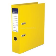 VICTORIA Iratrendező, 75 mm, A4, PP/PP, élvédő sínnel, "Premium", sárga (CW_45163) gyűrűskönyv