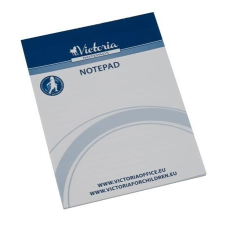 VICTORIA Jegyzettömb, A5, 5x50 lap, vonalas, VICTORIA, fehér jegyzettömb