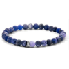 VICTORIA Kék gyöngyös férfi gumis karkötő
