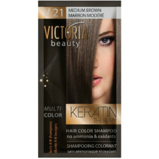  VICTORIA Keratin Therapy Hajszínező Sampon 40ml &#8211; Középbarna hajfesték, színező