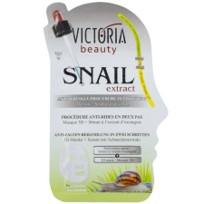 VICTORIA kétlépéses ránctalanító kezelés - 3D arcmaszk 23g +csiganyál szérum 2g arcpakolás, arcmaszk