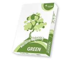 VICTORIA Másolópapír, újrahasznosított, A4, 80 g, VICTORIA &quot;Balance Green&quot; fénymásolópapír