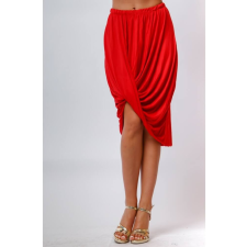 Victoria Moda Csavart aljú mini szoknya - Piros - S/M szoknya