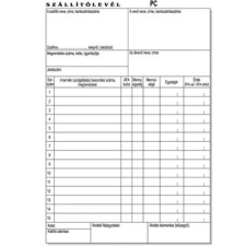 VICTORIA Nyomtatvány szállítólevél 25x3 A5 B.10-70 10 tömb/csomag nyomtatvány