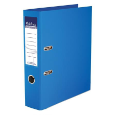 VICTORIA OFFICE Iratrendező, 75 mm, A4, PP/PP, élvédő sínnel, VICTORIA OFFICE, &quot;Premium&quot;, kék gyűrűskönyv