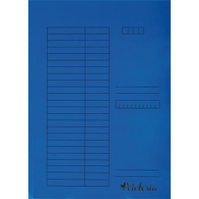  VICTORIA OFFICE Pólyás dosszié, karton, A4, VICTORIA OFFICE, kék irattartó
