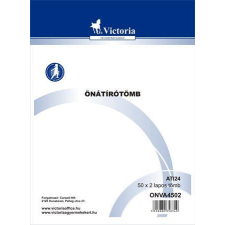 VICTORIA PAPER Önátírótömb, A4, 50x2 lap, VICTORIA PAPER iskolai kiegészítő