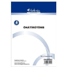 VICTORIA PAPER Önátírótömb, A5, 50x2 lap, VICTORIA PAPER iskolai kiegészítő