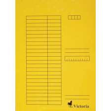 VICTORIA Pólyás dosszié, karton, A4, VICTORIA, sárga mappa