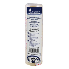 VICTORIA Ragasztószalag 12mm x 10m - Átlátszó (12 db) (4277) ragasztószalag
