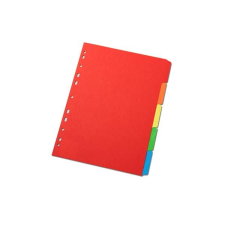 VICTORIA Regiszter, karton, A4, 5 részes, VICTORIA, színes irattartó