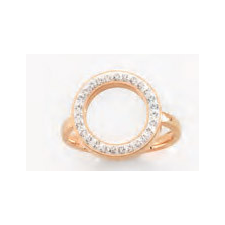 Victoria Rose gold színű fehér köves gyűrű gyűrű