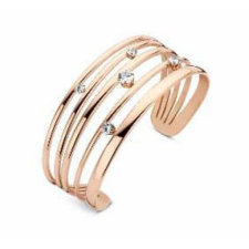 Victoria Rose gold színű fehér köves karkötő karkötő